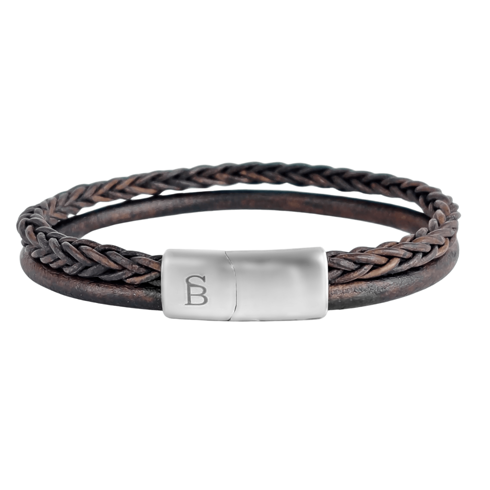 Læderarmbånd Denby - Brun